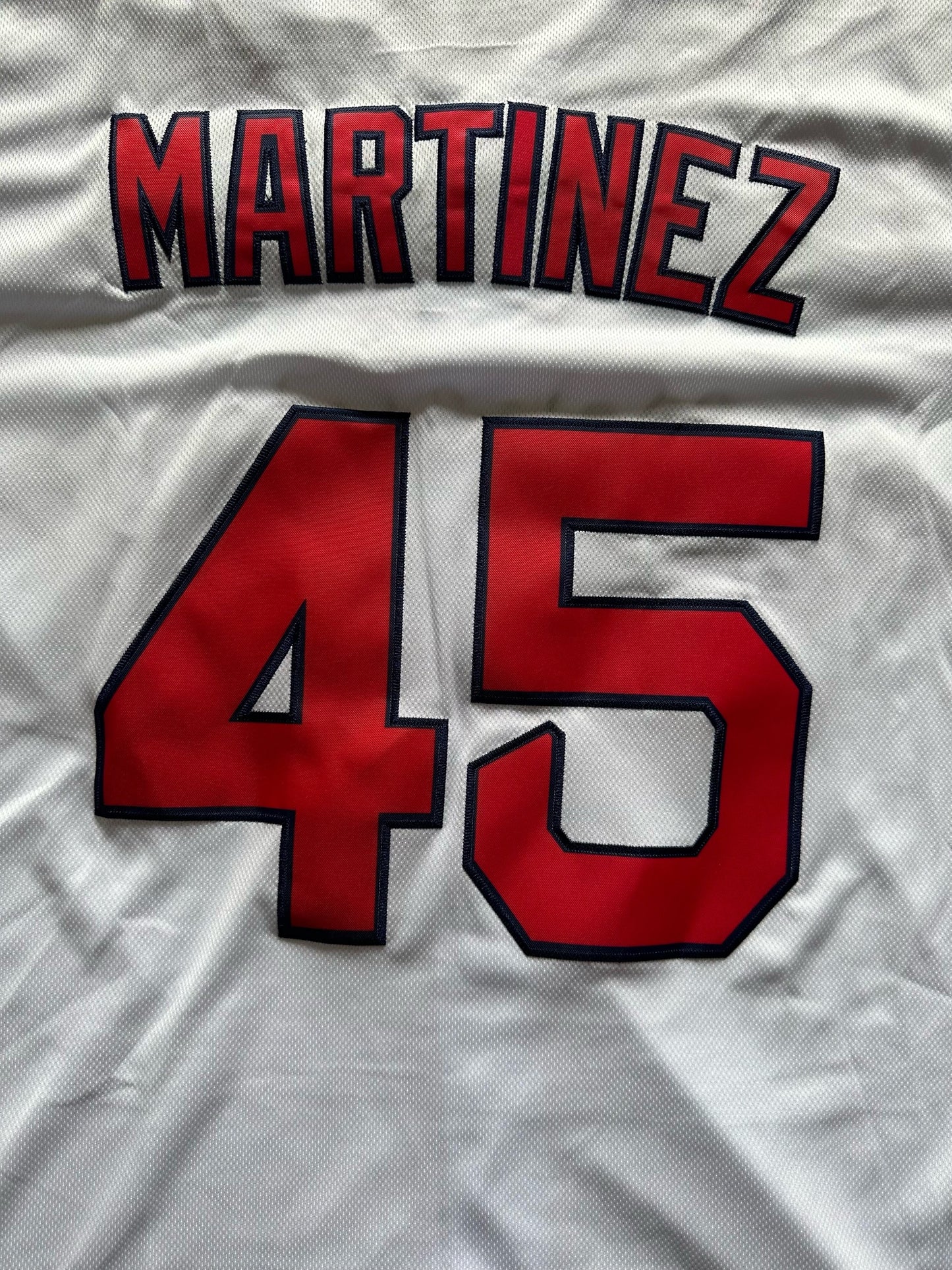 Boston Red Sox MLB Baseball Shirt Large Martinez 45 White