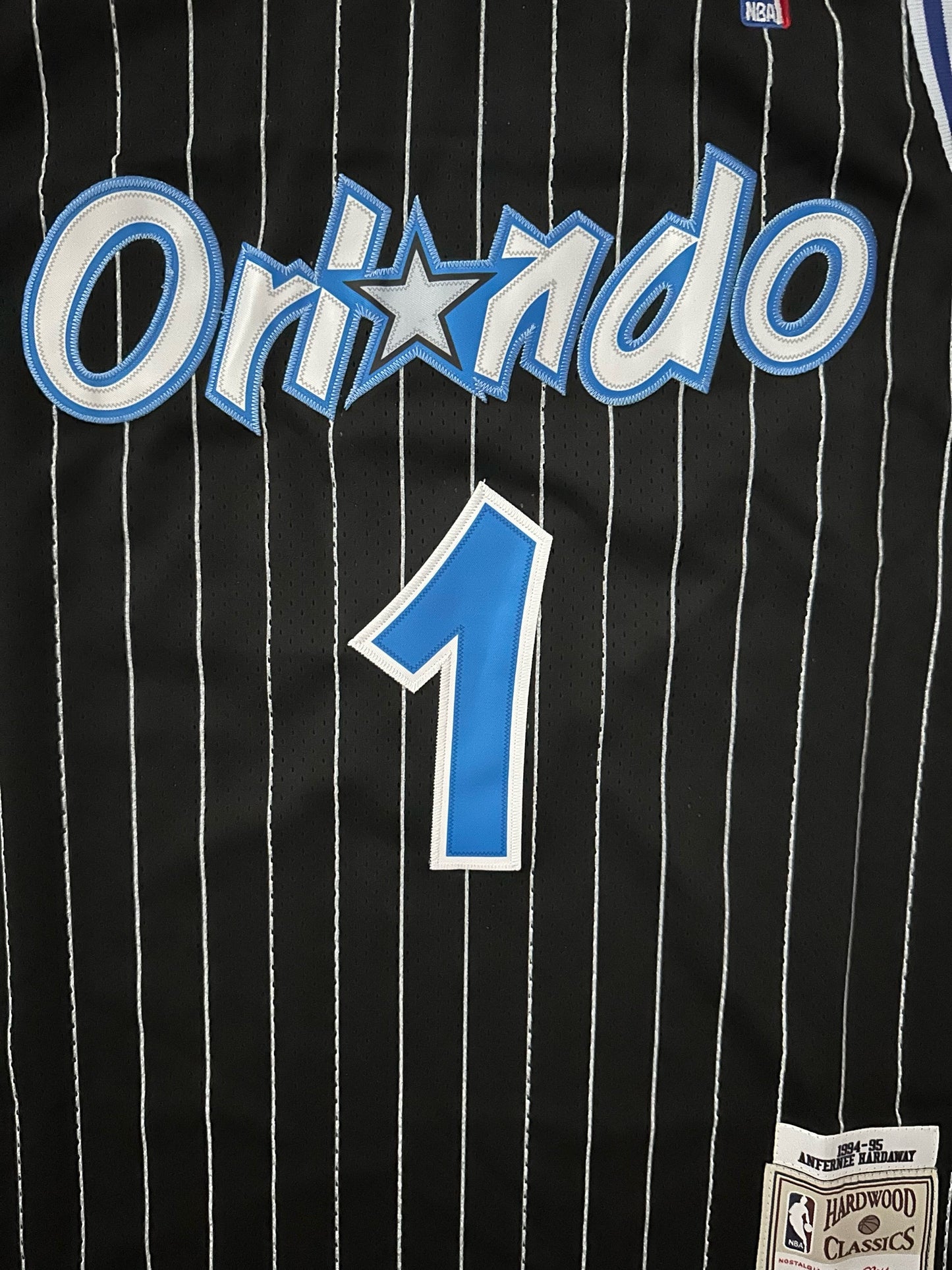 Orlando Magic NBA Hardwood Classics Basketball Vest Large Hardaway 1 Black
