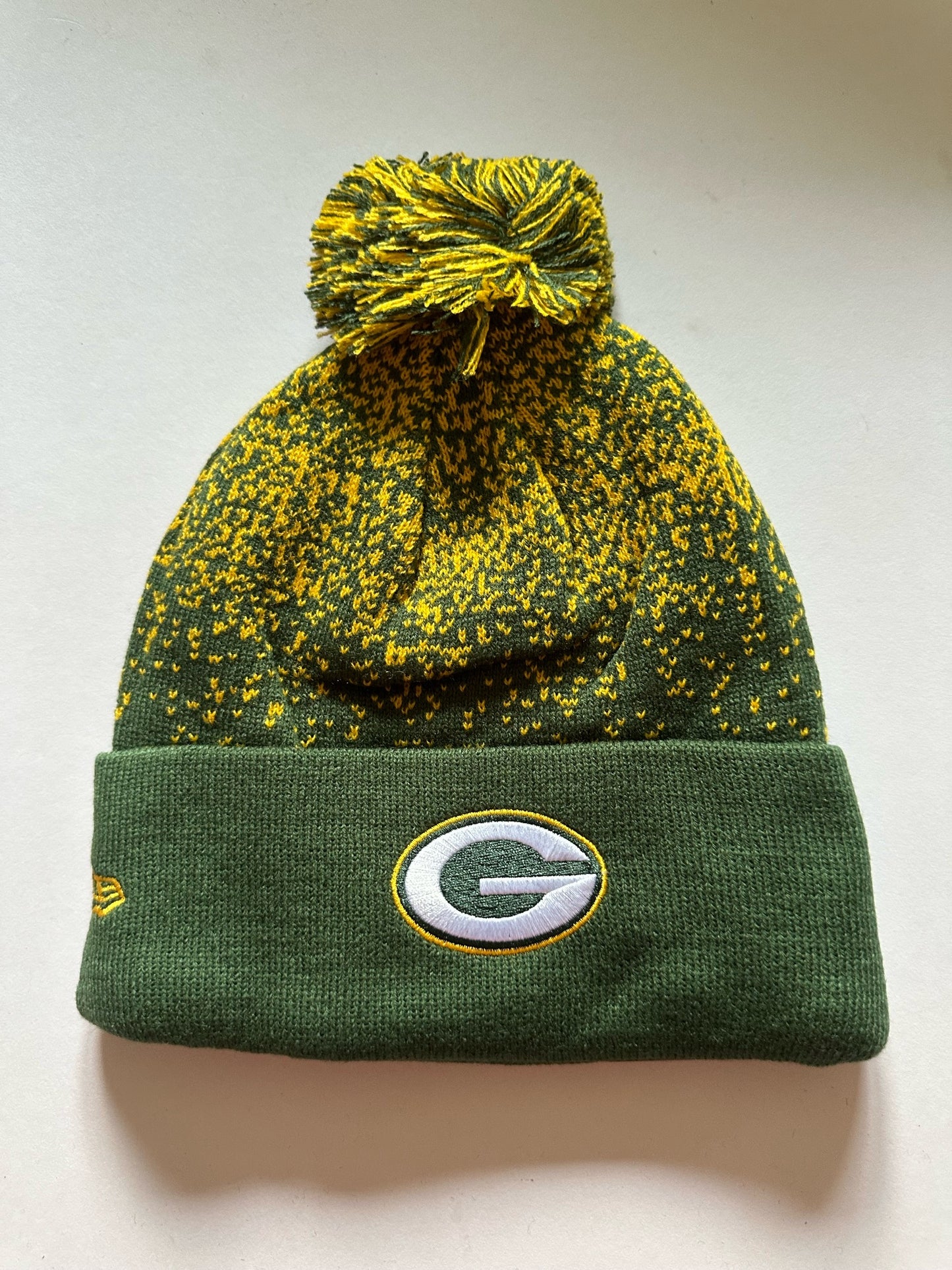 Green Bay Packers NFL Bobble Beanie Multi Colour With Tags on
