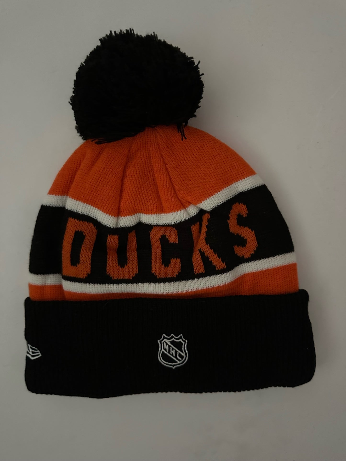 Anaheim Ducks NHL Bobble Beanie Multi Colour With Tags on