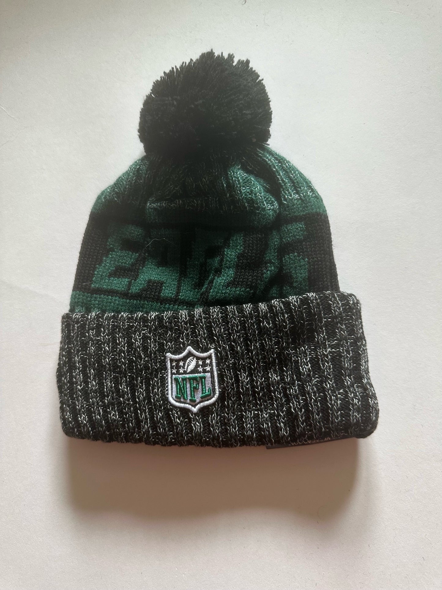 Philadelphia Eagles NFL Bobble Beanie Multi Colour With Tags on
