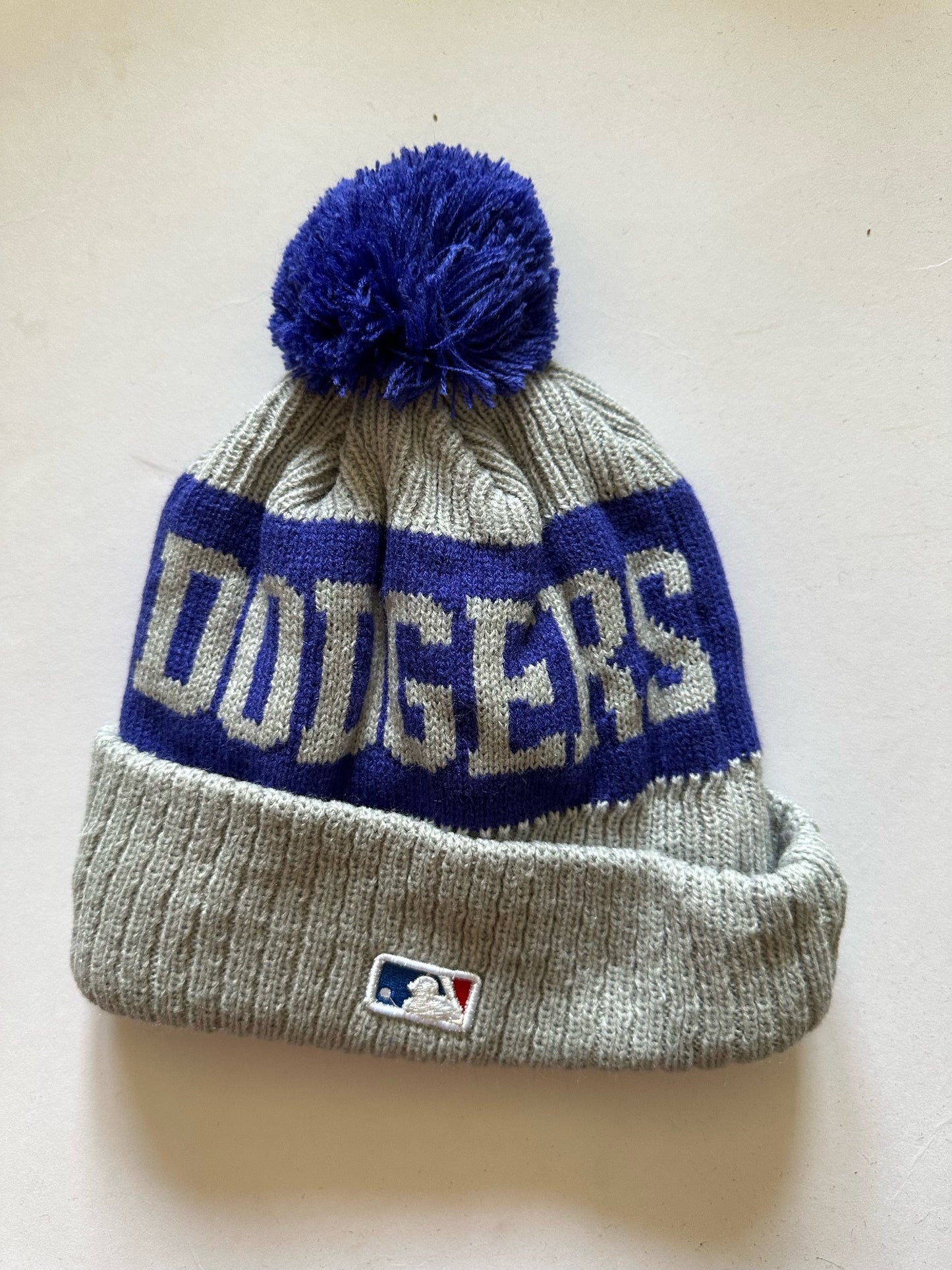 Los Angeles LA Dodgers MLB Bobble Beanie Multi Colour With Tags on