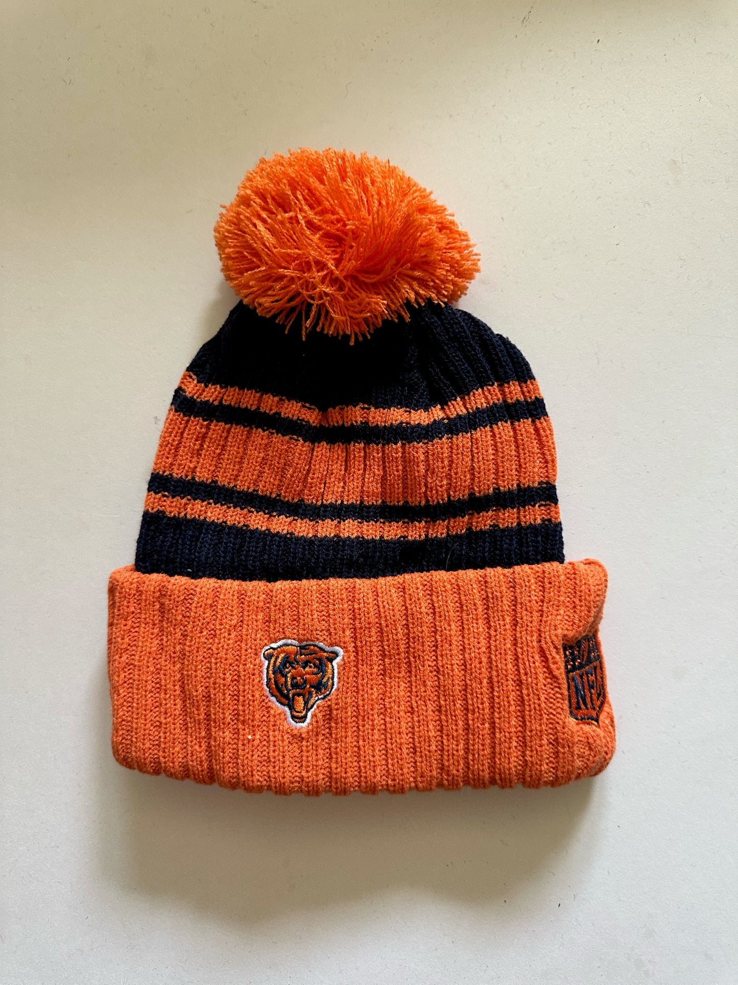 Chicago Bears NFL Bobble Beanie Multi Colour With Tags on