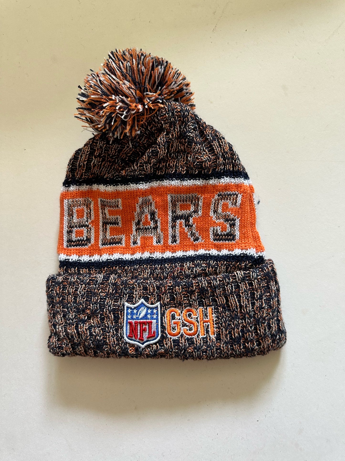Chicago Bears NFL Bobble Beanie Multi Colour With Tags on