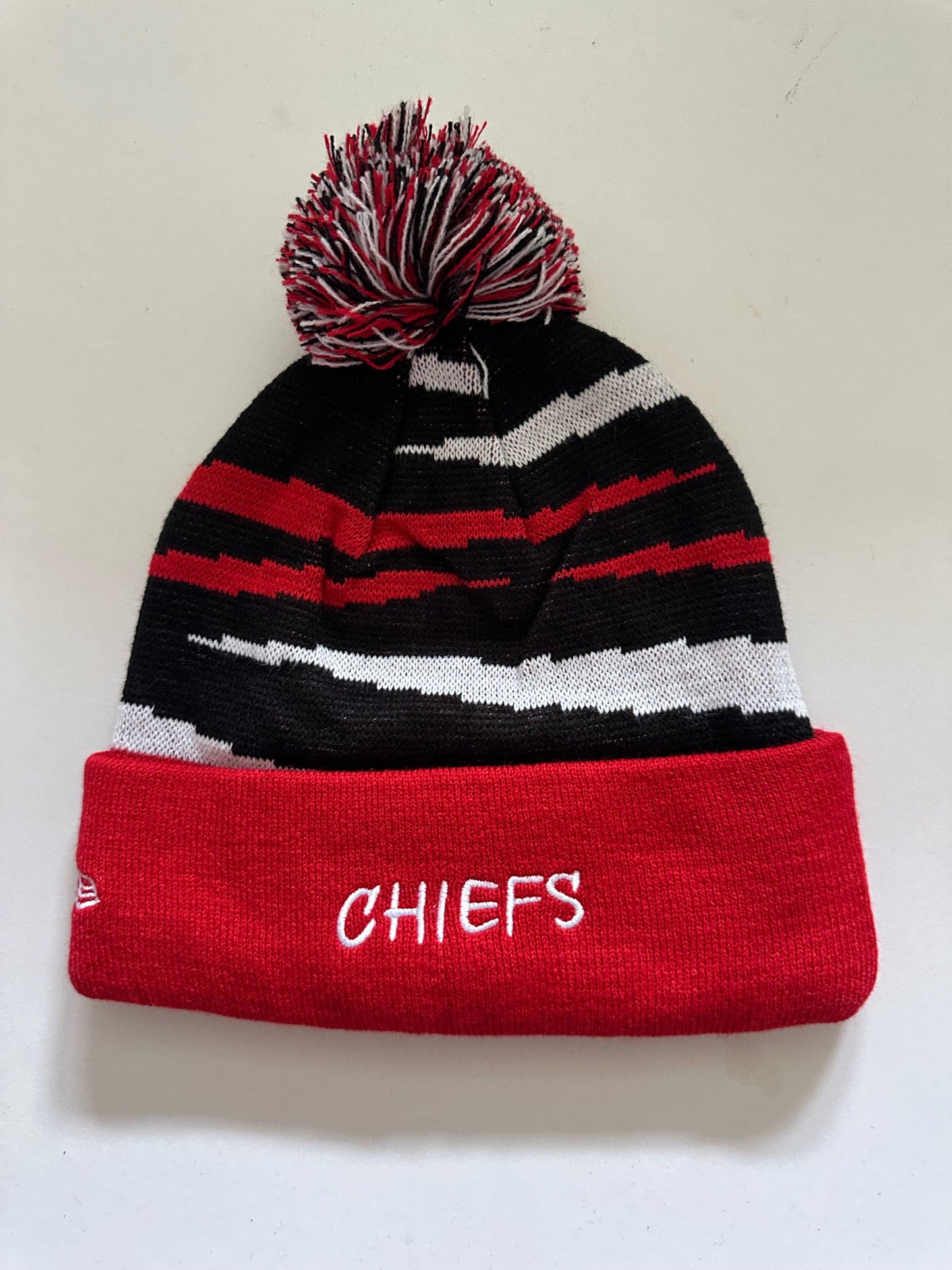 Kansas City Chiefs NFL Bobble Beanie Multi Colour With Tags on