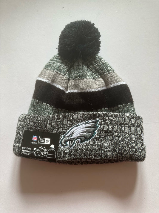 Philadelphia Eagles NFL Bobble Beanie Multi Colour With Tags on