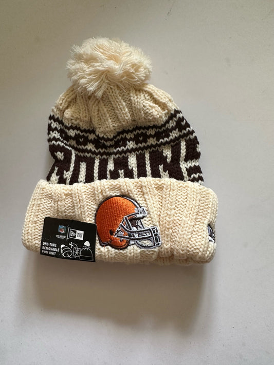 Cleveland Browns NFL Bobble Beanie Multi Colour With Tags on