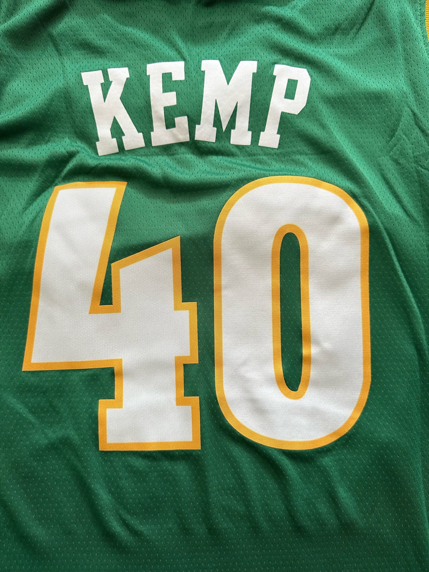 Retro Hardwood Classics Seattle Supersonics Kemp Basketball Vest Large