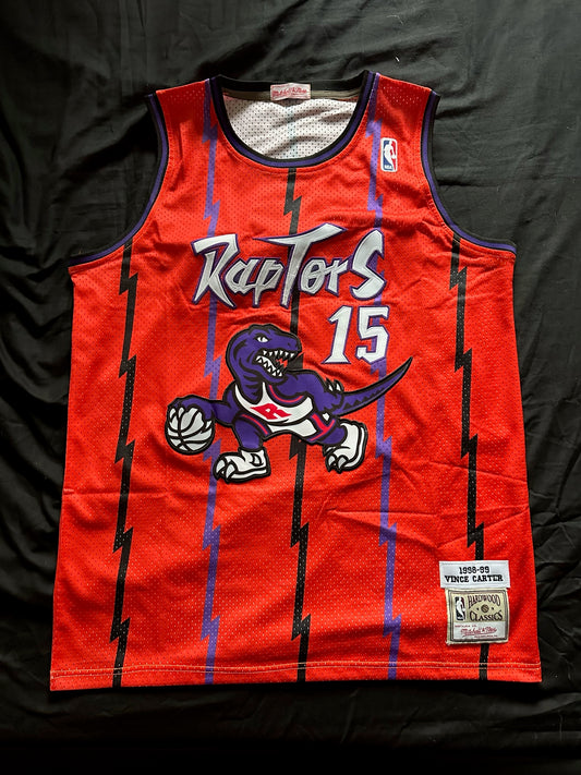 Retro Hardwood Classics Toronto Raptors Carter Basketball Vest Large