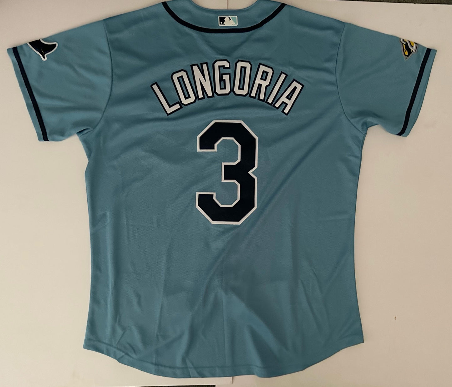 Tampa Bay Rays MLB Baseball Shirt Large Longoria 3 Blue