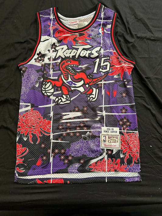 Retro Hardwood Classics Toronto Raptors Carter Basketball Vest Large