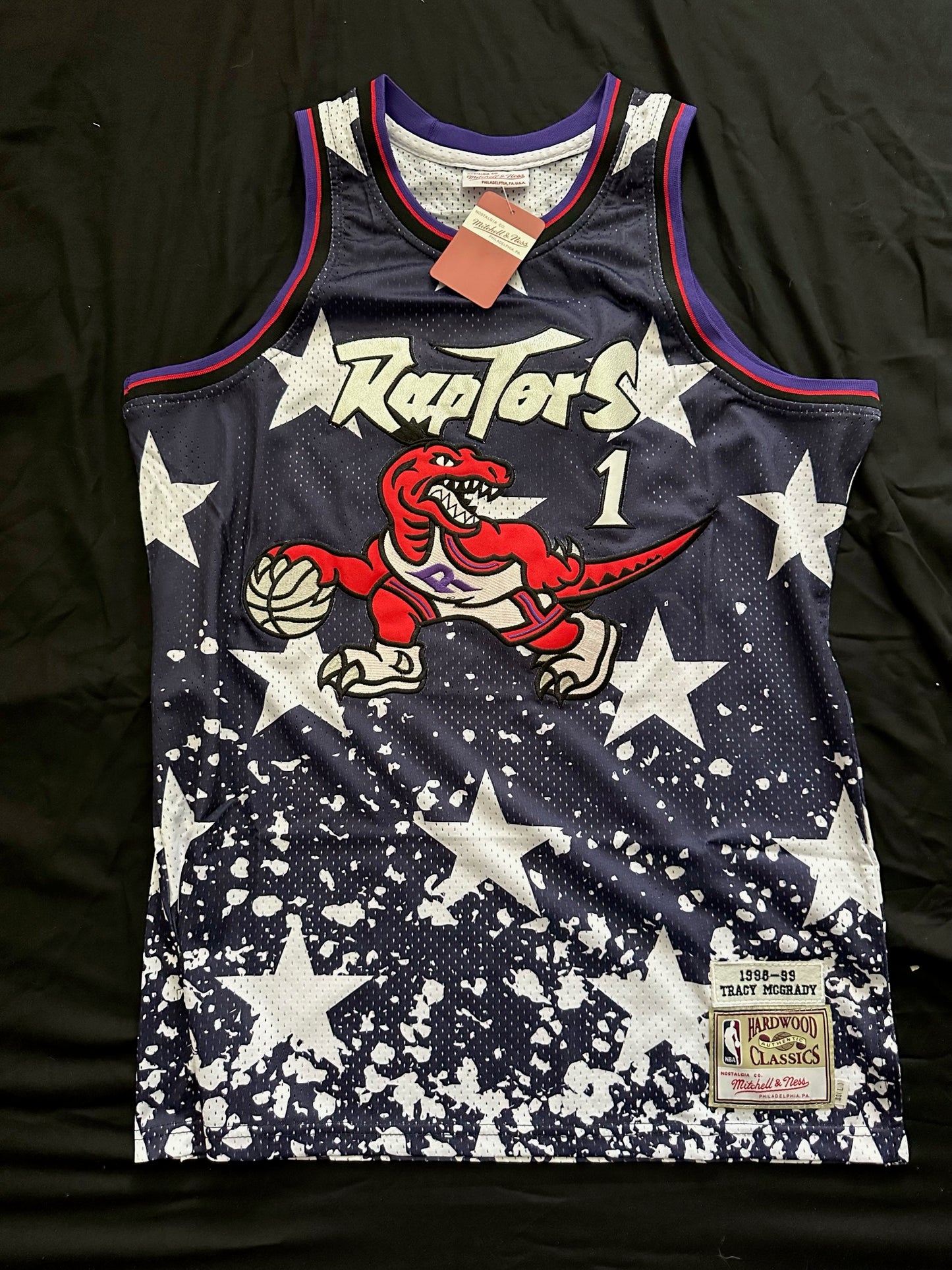 Retro  Hardwood Classics Basketball Vest Toronto Raptors McGrady Large Multicolour