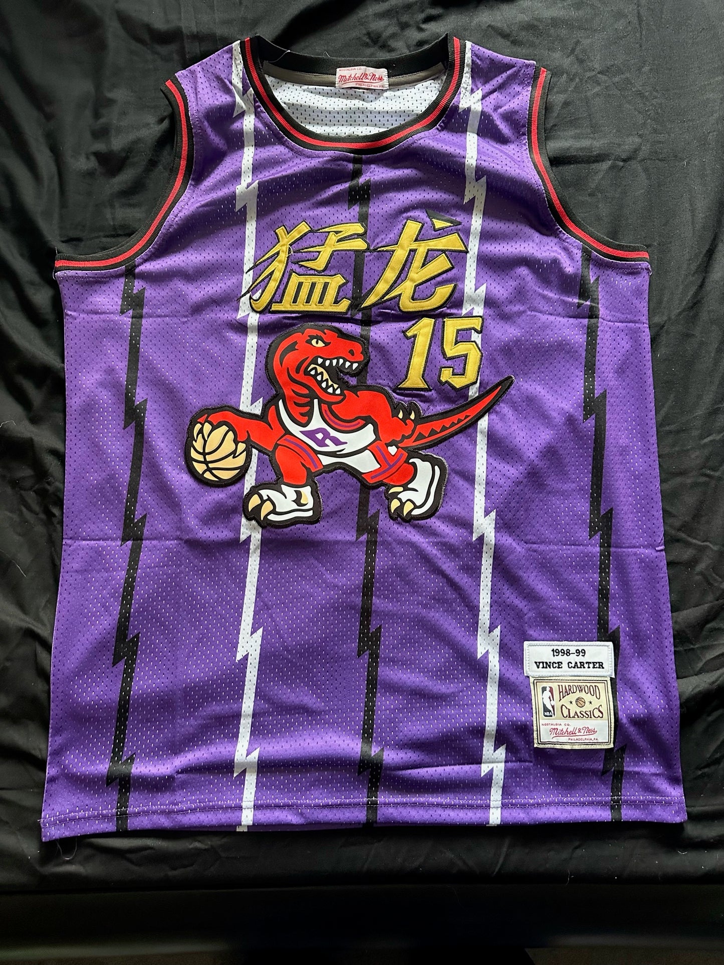 Retro Hardwood Classics Toronto Raptors Carter Basketball Vest Large