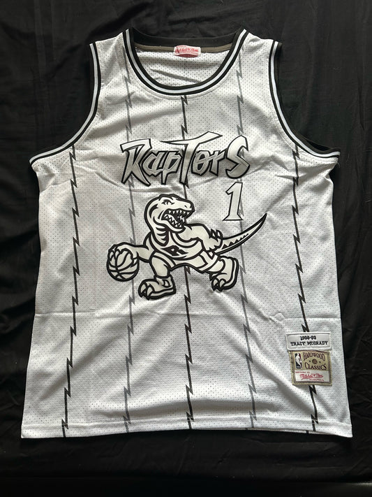 Retro Hardwood Classics Toronto Raptors McGrady Basketball Vest Large