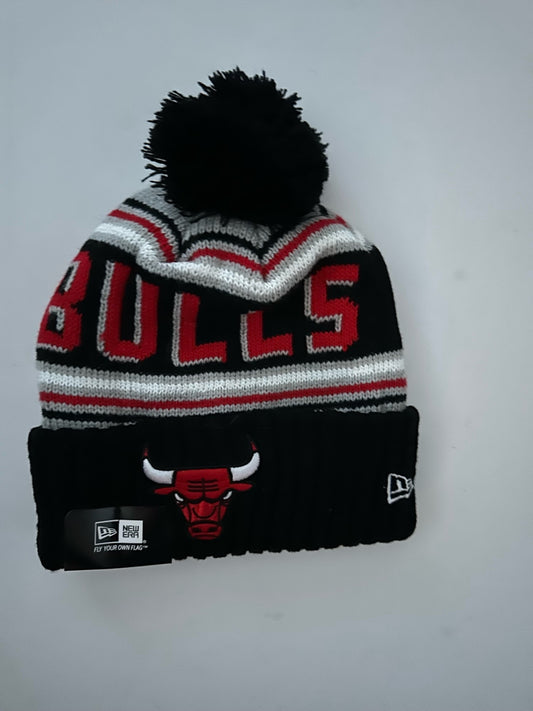 Chicago Bulls NBA Bobble Beanie Multi Colour With Tags on