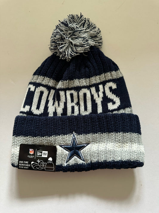 Dallas Cowboys NFL Bobble Beanie Multi Colour With Tags on
