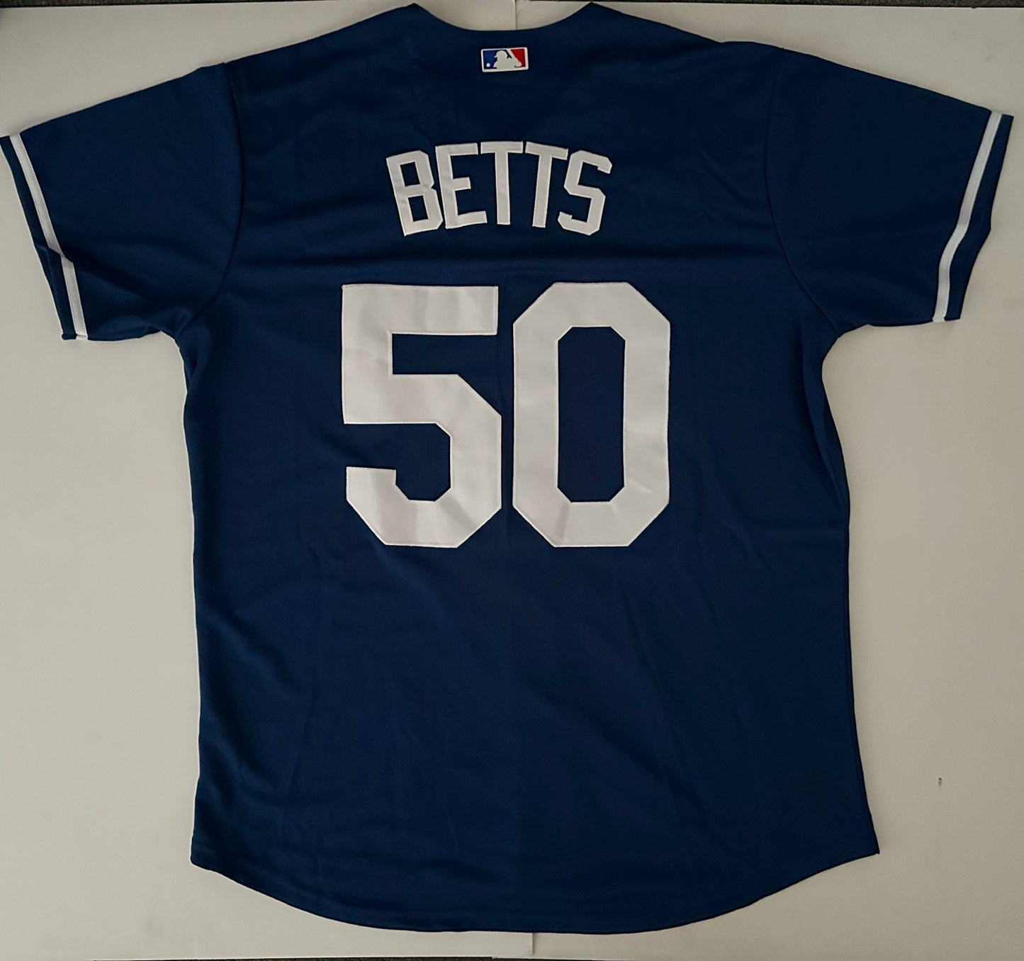 Los Angeles LA Dodgers MLB Baseball Shirt Large Betts 50 Blue