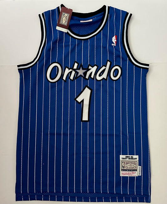 Orlando Magic NBA Hardwood Classics Basketball Vest Large McGrady 1 Blue