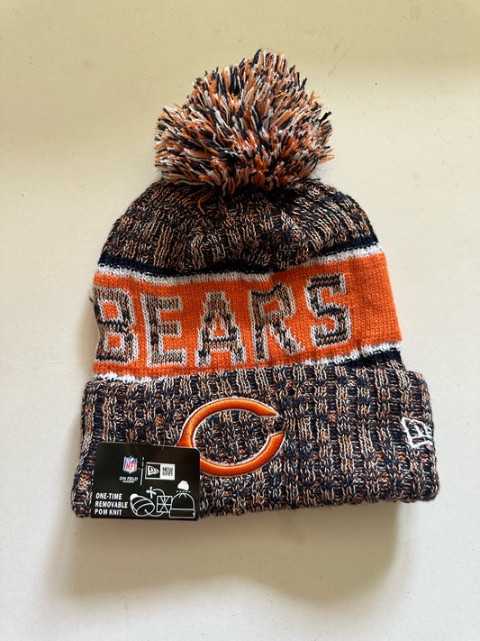Chicago Bears NFL Bobble Beanie Multi Colour With Tags on
