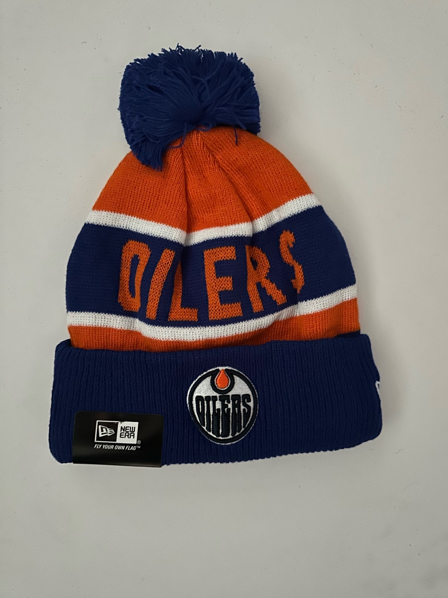 Edmonton Oilers NHL Bobble Beanie Multi Colour With Tags on