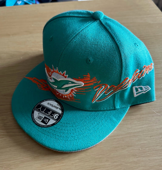 Miami Dolphins NFL SnapBack Baseball Cap Multicolour New With Sticker