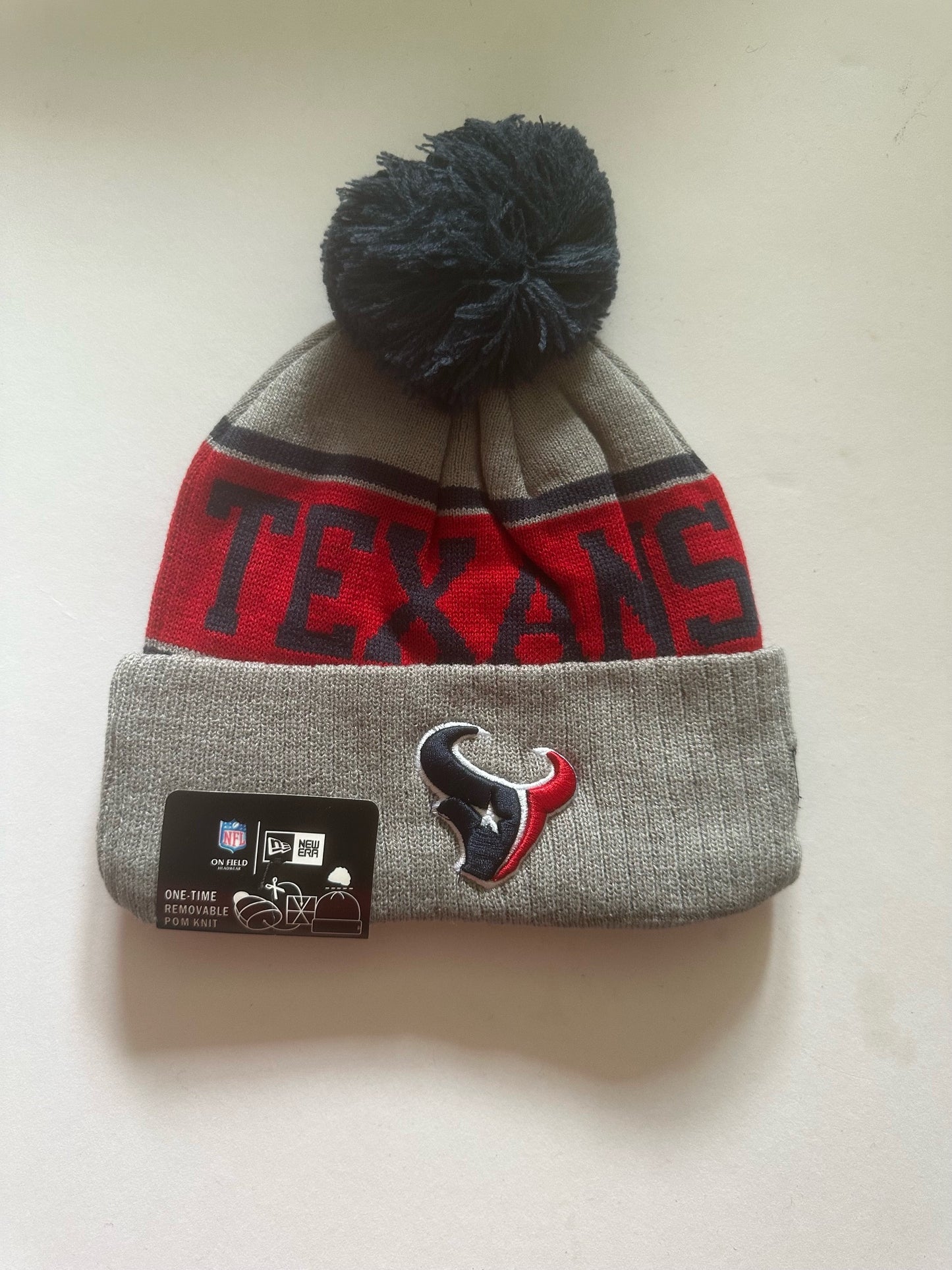 Houston Texans NFL Bobble Beanie Multi Colour With Tags on