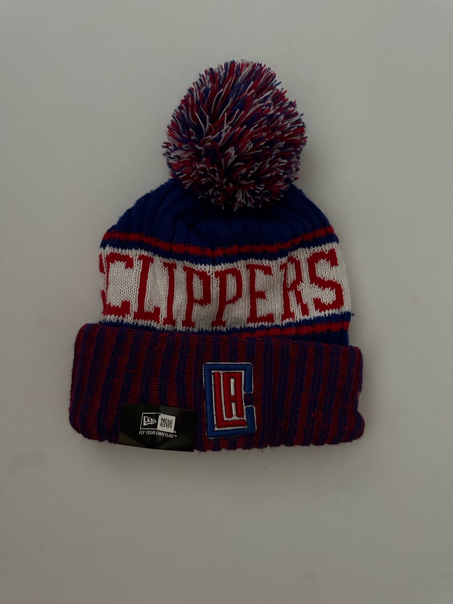 Los Angeles LA Clippers NBA Bobble Beanie Multi Colour With Tags on