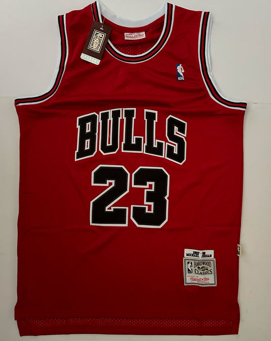 Chicago Bulls NBA Hardwood Classics Basketball Vest Large Jordan 23 Red