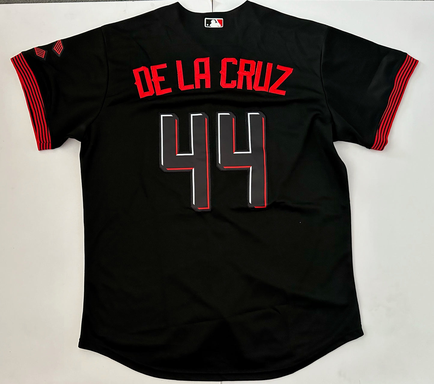 Cincinnati Reds De La Cruz MLB Baseball Shirt Large 44 Black