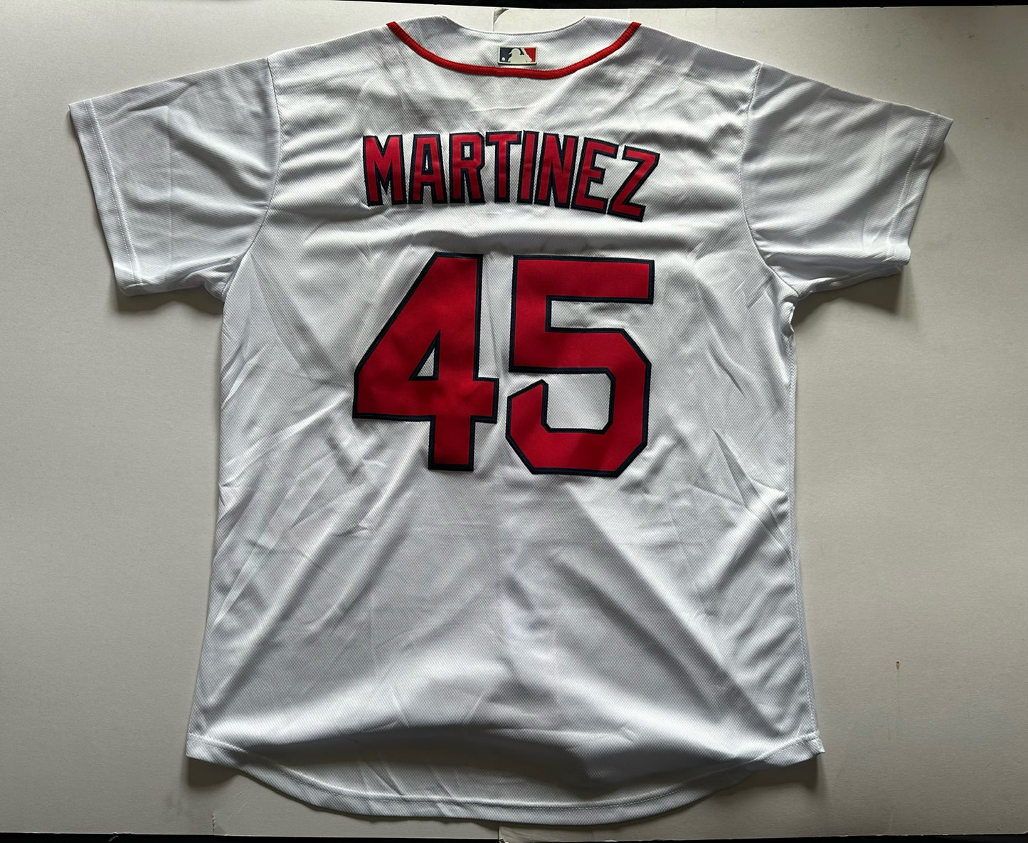 Boston Red Sox MLB Baseball Shirt Large Martinez 45 White