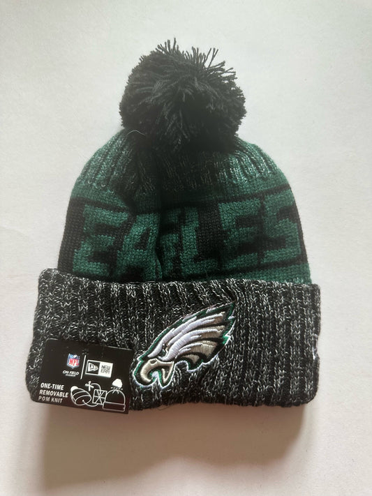 Philadelphia Eagles NFL Bobble Beanie Multi Colour With Tags on