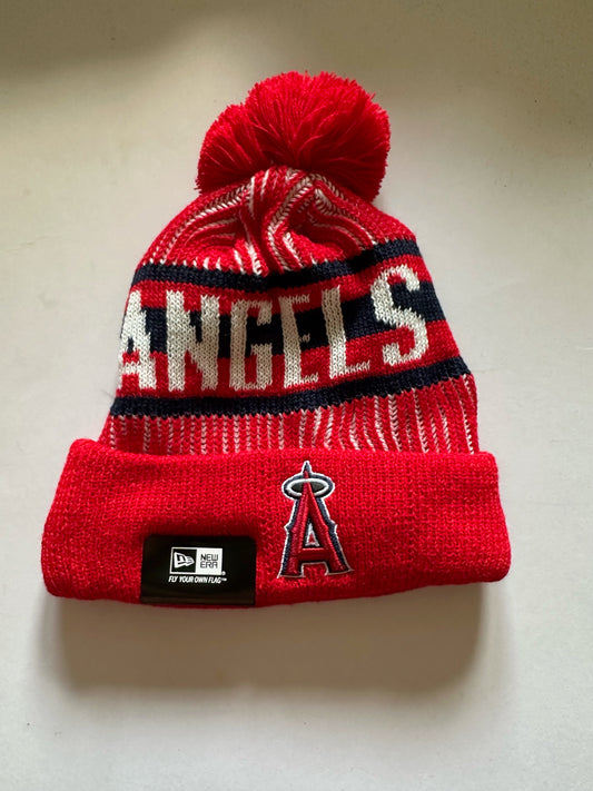 Los Angeles LA Angels MLB Bobble Beanie Multi Colour With Tags on
