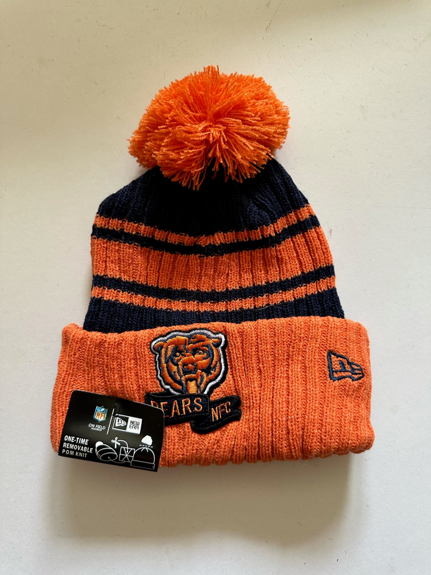 Chicago Bears NFL Bobble Beanie Multi Colour With Tags on
