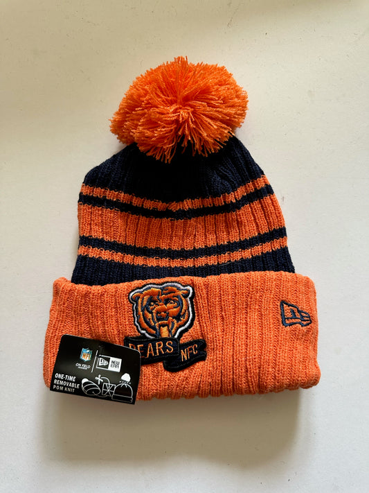 Chicago Bears NFL Bobble Beanie Multi Colour With Tags on