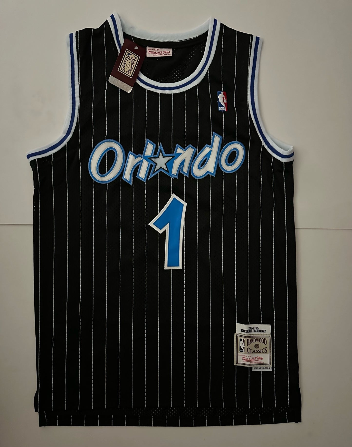 Orlando Magic NBA Hardwood Classics Basketball Vest Large Hardaway 1 Black