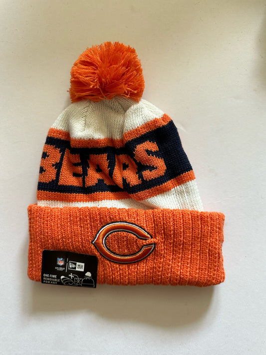Chicago Bears NFL Bobble Beanie Multi Colour With Tags on