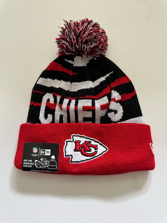 Kansas City Chiefs NFL Bobble Beanie Multi Colour With Tags on
