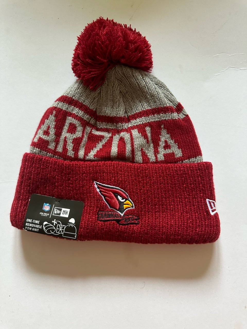 Arizona Cardinals NFL Bobble Beanie Multi Colour With Tags on